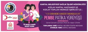 Kartal’da ‘Pembe Patika Yürüyüşü’ ile Meme Kanserine Dikkat Çekilecek